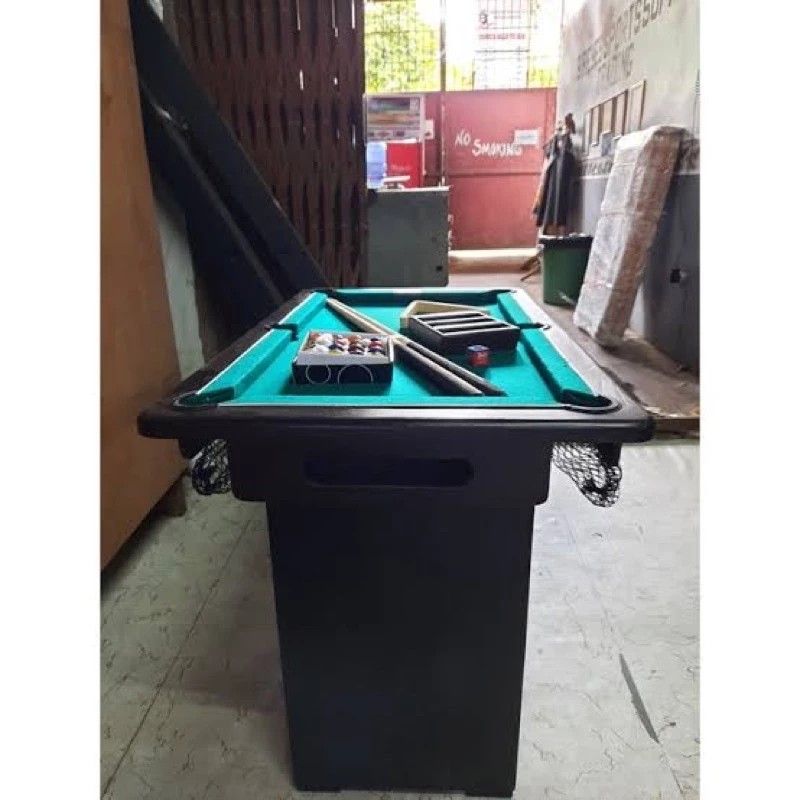 24x42 inches billiard table complete set (Category: Other Sports Equipment and Supplies) located in Manila. Submitted by nestorjrsi51081 (Listing ID 1289023889, Image 3). Description: 24x42 inches billiard table complete set -tisa -2 tako -triangle -complete ball set.
