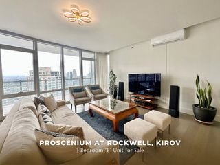 3BR Proscenium Kirov Rockwell Makati for Sale 