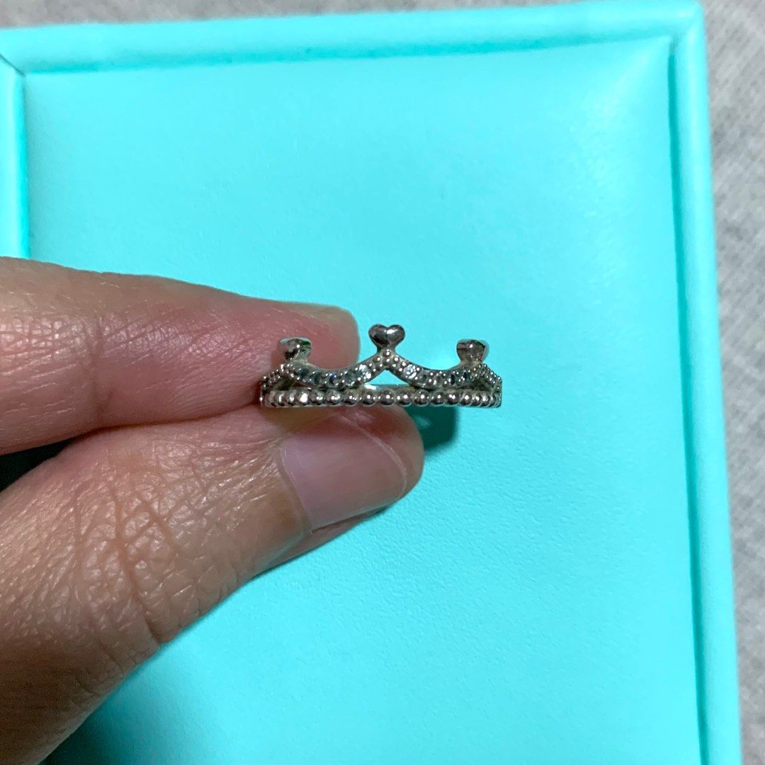 925 Silver Crown Ring Women s Fashion Jewelry Organisers