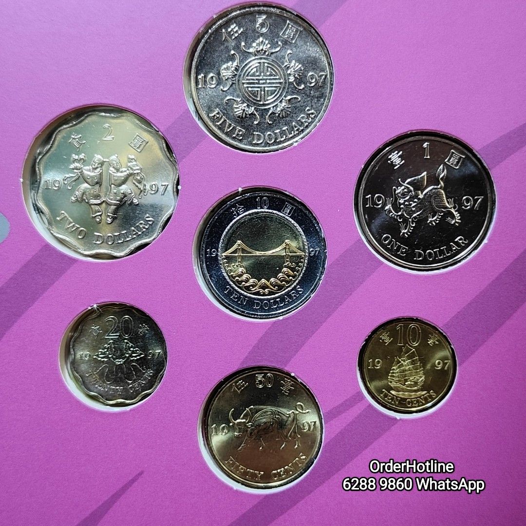 全新1997年香港回歸紀念幣一套7個精裝版由香港賽馬會發行, 興趣