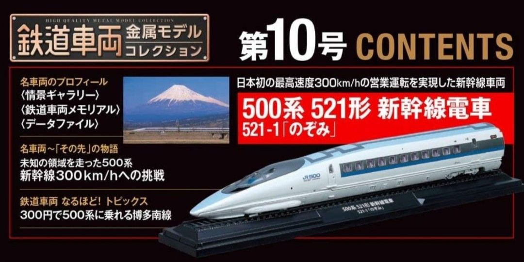 鉄道車両金属モデルコレクション 1～13号 ディアゴスティーニ のぞみ