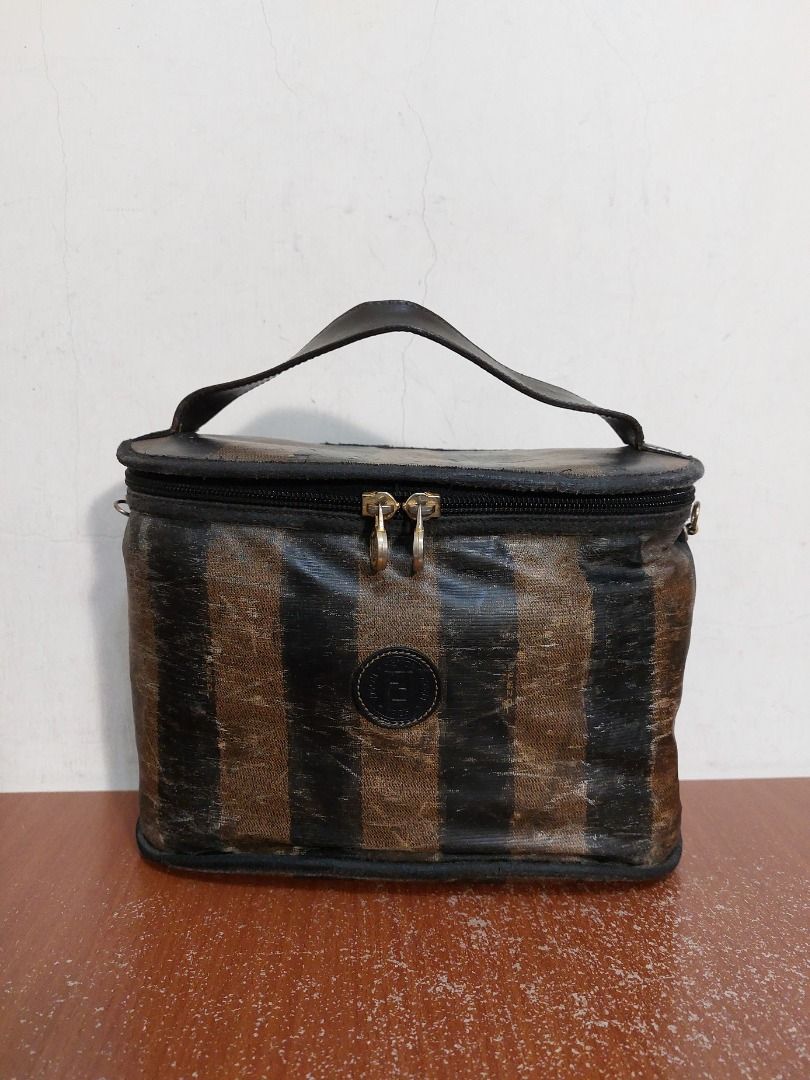 Fendi Pequin Makeup Bag
