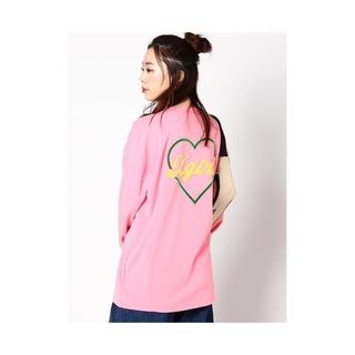 全新日本 X GIRL 螢火粉紅心形英文字圓領衫 TEE (官網同步) 清倉大蝕賣$80 全場現貨64213440142721110