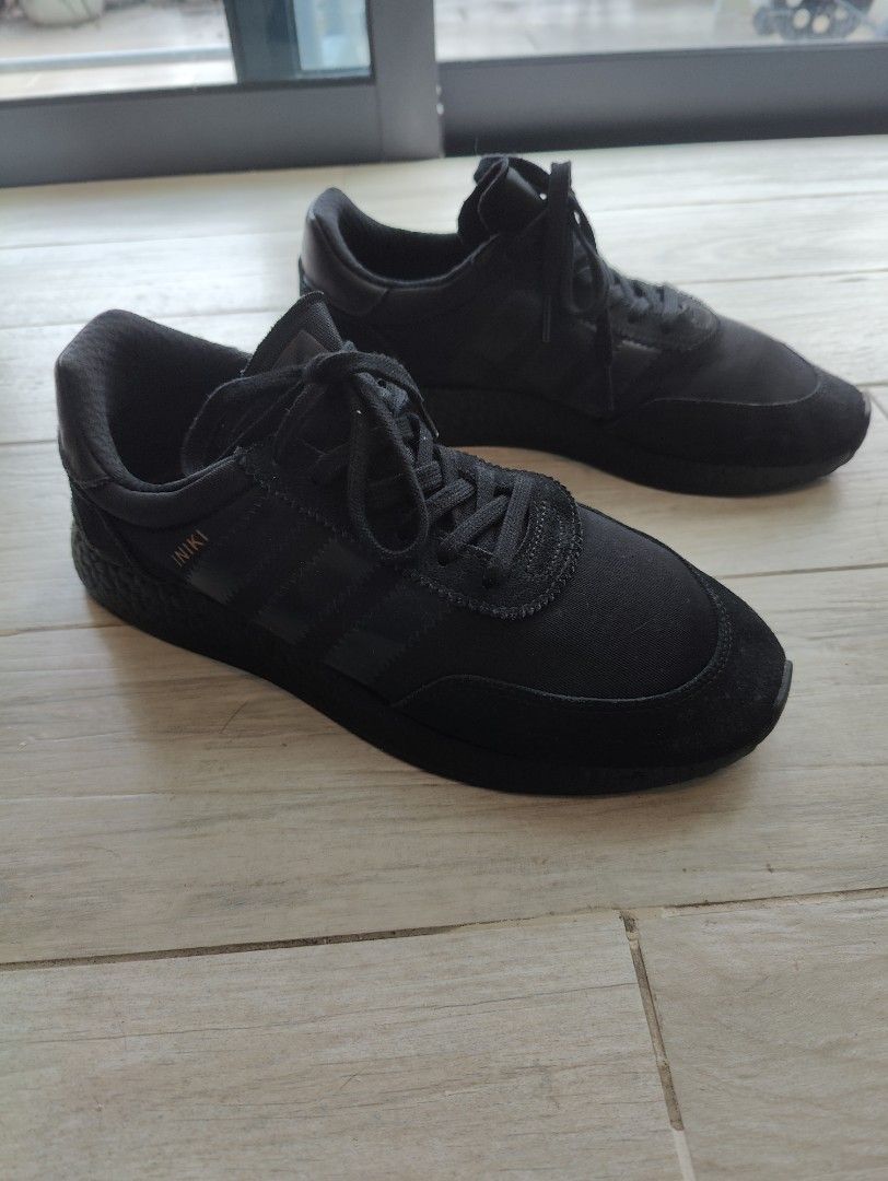 Adidas iniki runner full black custom black sole