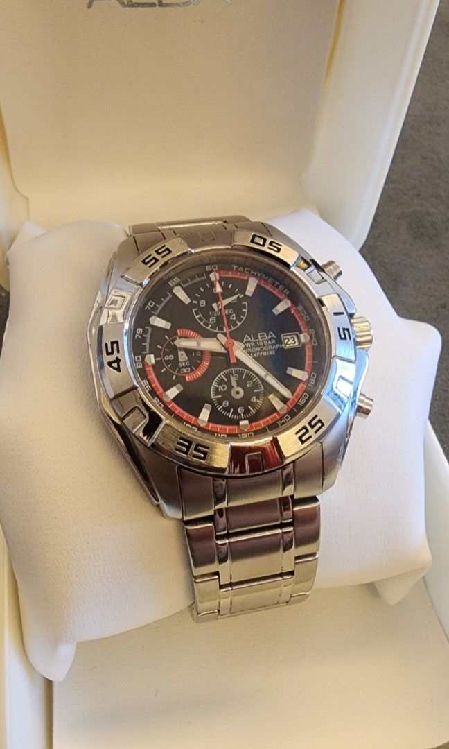 Alba wr 10 bar chronograph best sale sapphire