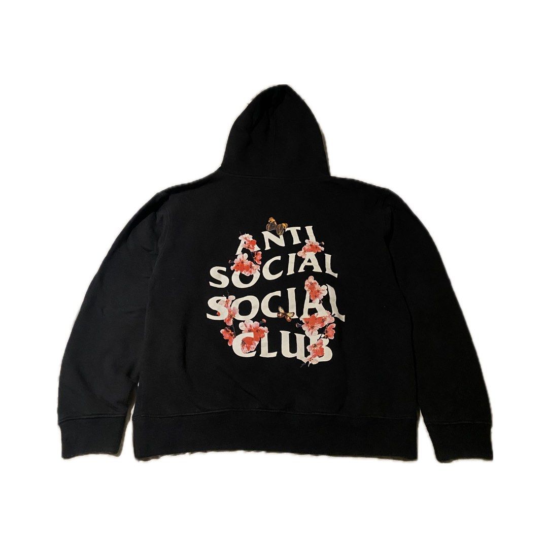 Anti social social club flower hoodie sale