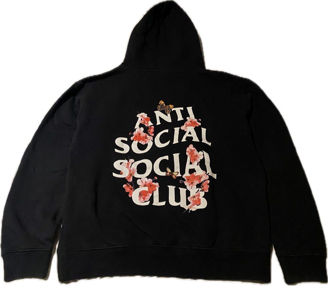 Anti Social Social Club Flower Hoodie Women s Fashion Coats