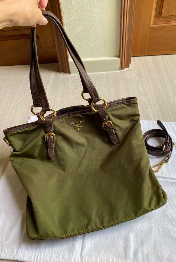 Authentic Prada Black Nylon Tote/Crossbody/Handbag- Retail $1675 | eBay