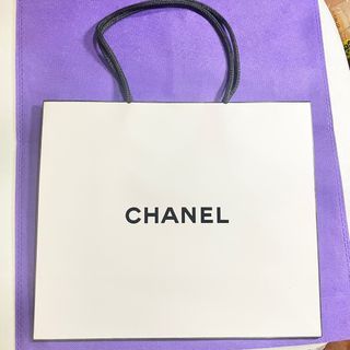 AUTHENTIC White Chanel paper bag paperbag gift bag