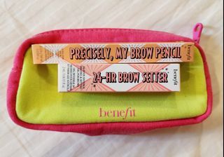 Benefit Travel size Brow Pencil and Brow Setter (Free Pouch)