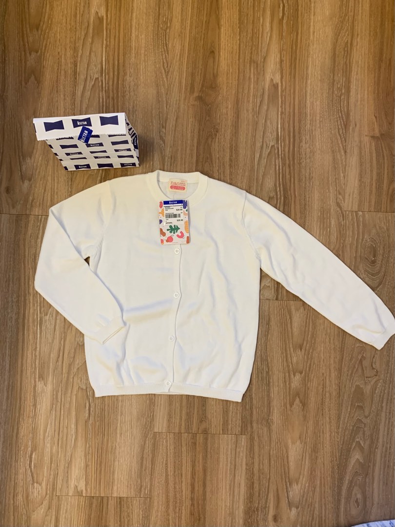 White discount cardigan sweatshirt
