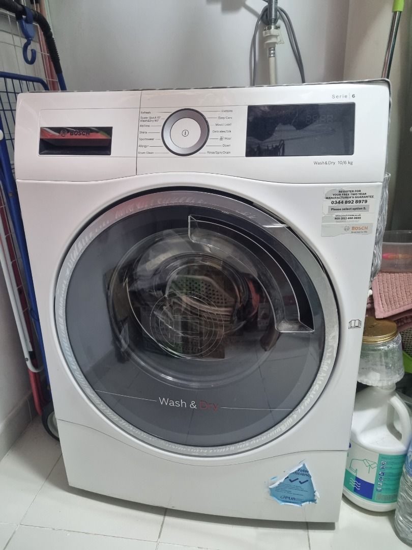 Bosch washer dryer 10kg sales 6kg wdu28560gb