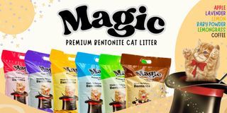 Cat Litter Sand 10L Bentonite, Magic Brand. (New Brand)
