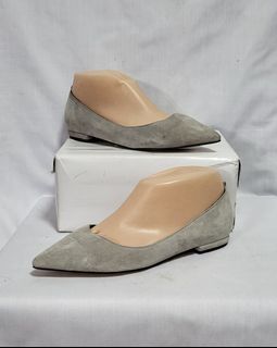 CHRISTIAN DIOR Gray Suede Flats Size 37