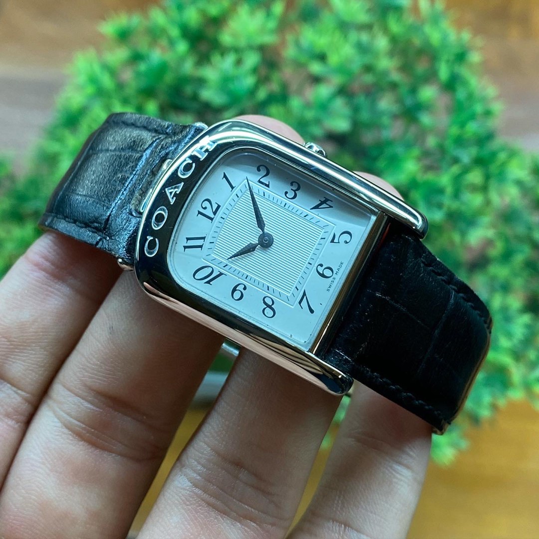 Coach Tank White Dial W522A Quartz 25x33mm Fesyen Wanita Jam Tangan di Carousell
