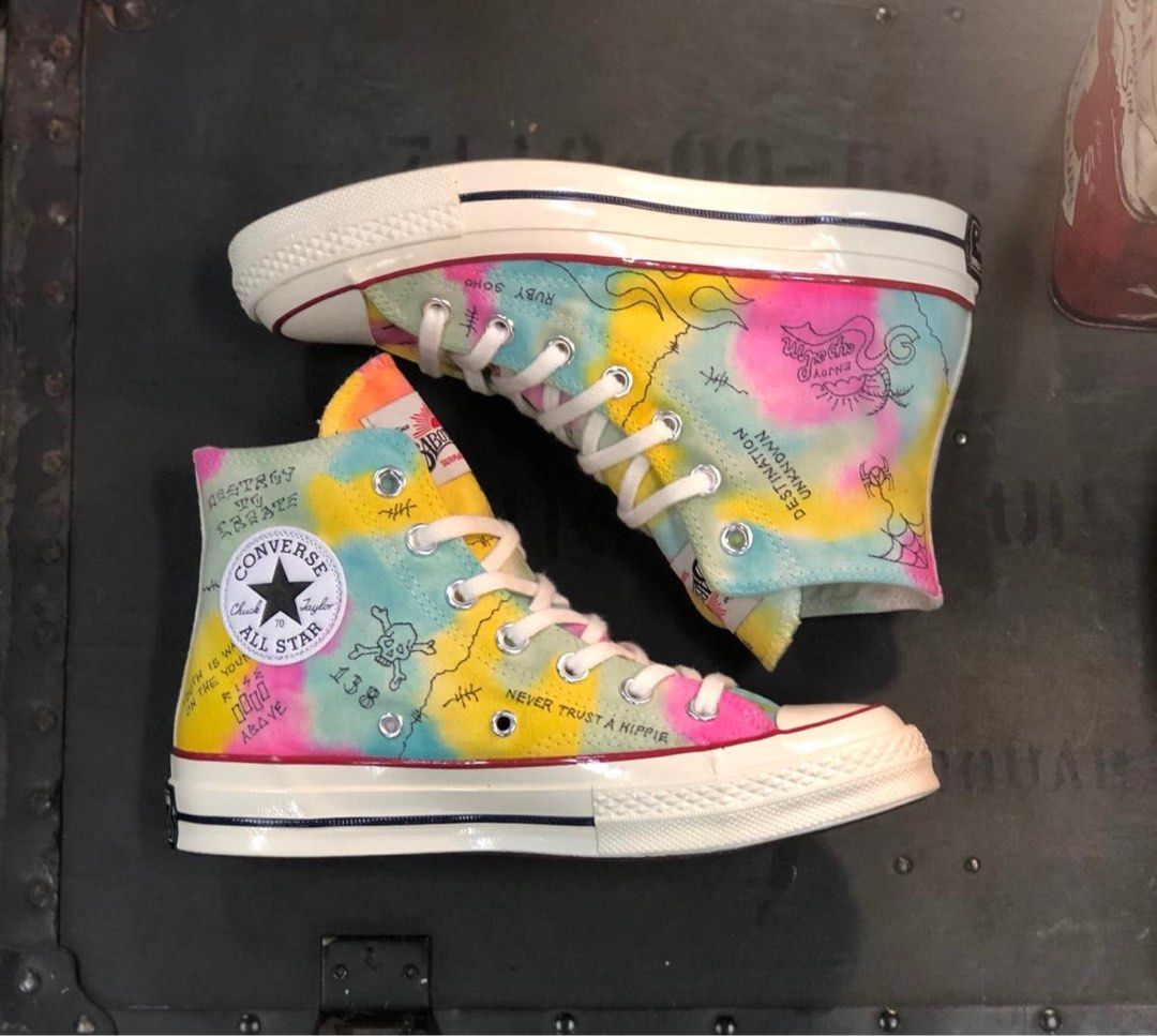 Hippie converse shoes deals