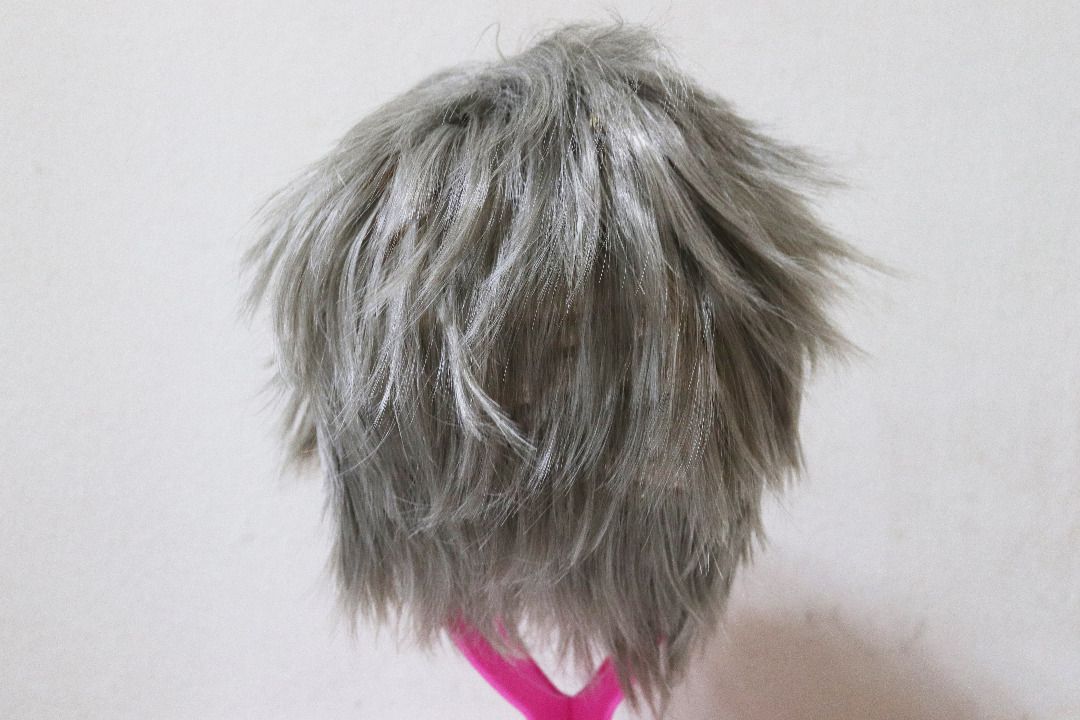 Cosplay wig Short Dark Grey cos