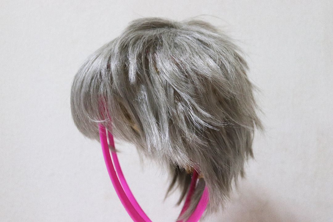 Dark grey cheap cosplay wig