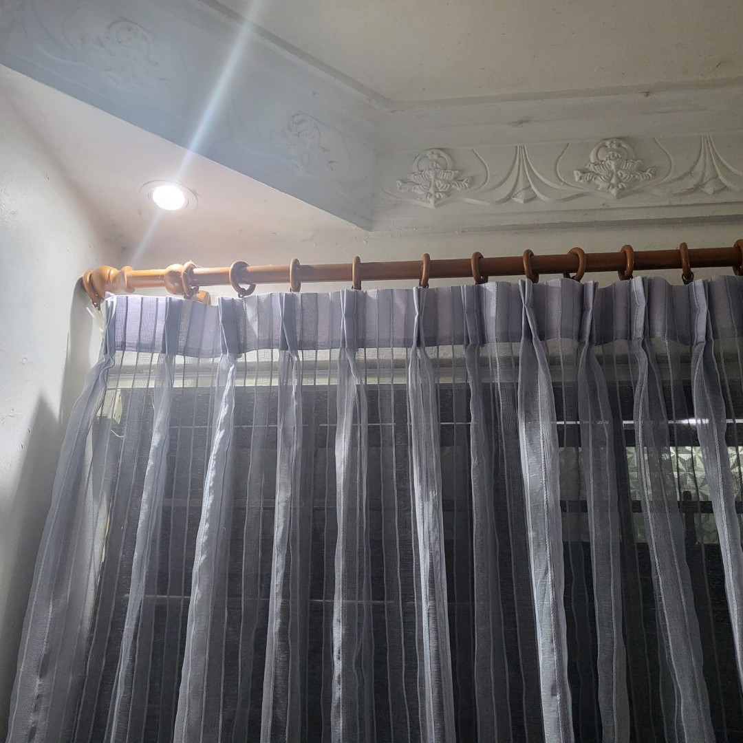 Curtain rod, Furniture & Home Living, Home Decor, Curtains & Blinds on  Carousell