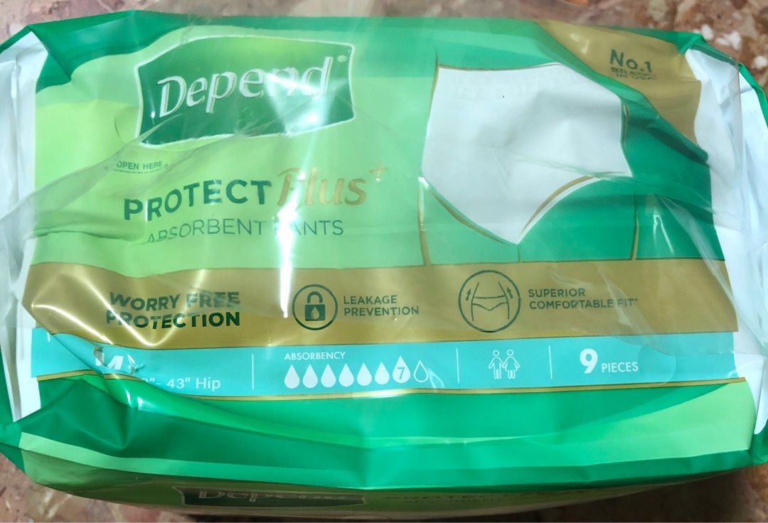 Diaper Pants  Depend Protect Plus Absorbent