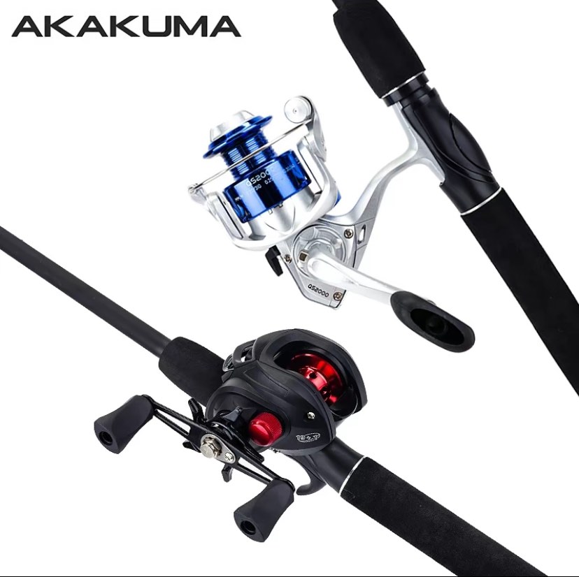 Fishing Rod Set 1.6m/1.8m/2.1m UltraLight Baitcasting Carbon Fiber Casting  Rod Spinning Reel Casting Reel Fishing Pole Combo