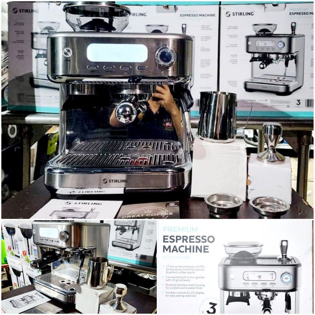 FOR COFFEE SHOP PREMIUM STIRLING ESPRESSO MACHINE, TV & Home Appliances, Kitchen Appliances