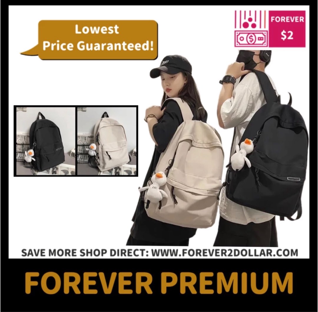 Korean nylon backpack clearance