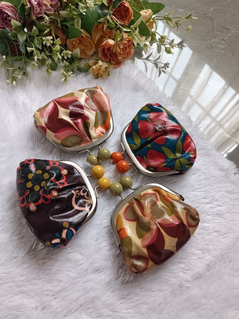 Fossil Coin Purse Kisslock PVC Authentic Fesyen Wanita Tas Dompet di Carousell