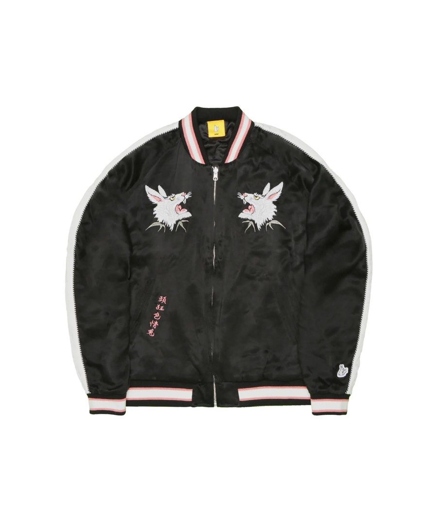 FR2 embroidery jacket スカジャン Sukajan Jacket Vintage Sukajan Rayon Houston Eagle Tiger