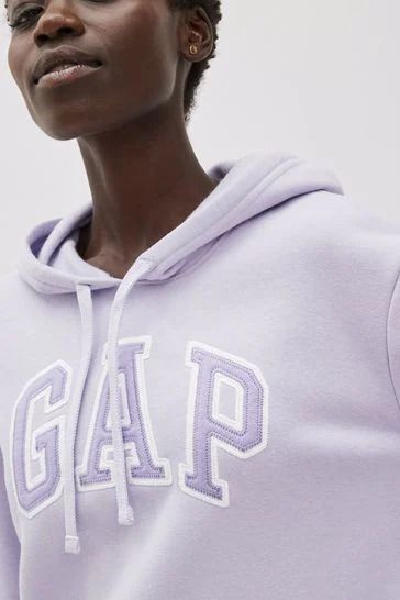Arch logo fleece hoodie on sale