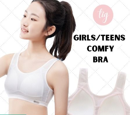 Girls and Teen Comfy Bra/Sports Bra (Size M-XXL), Women's Fashion
