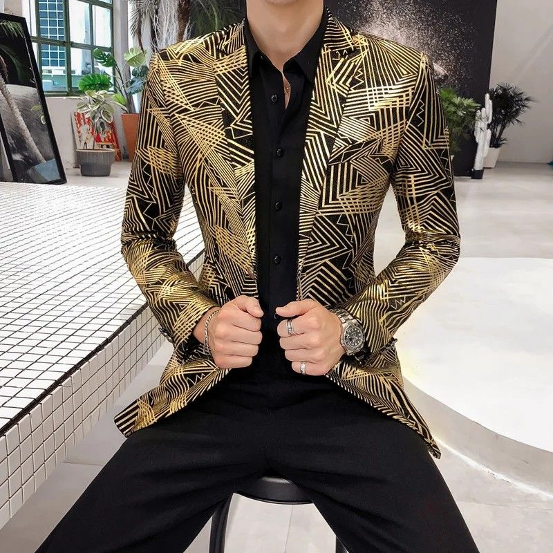 Mens gold outlet sports jacket