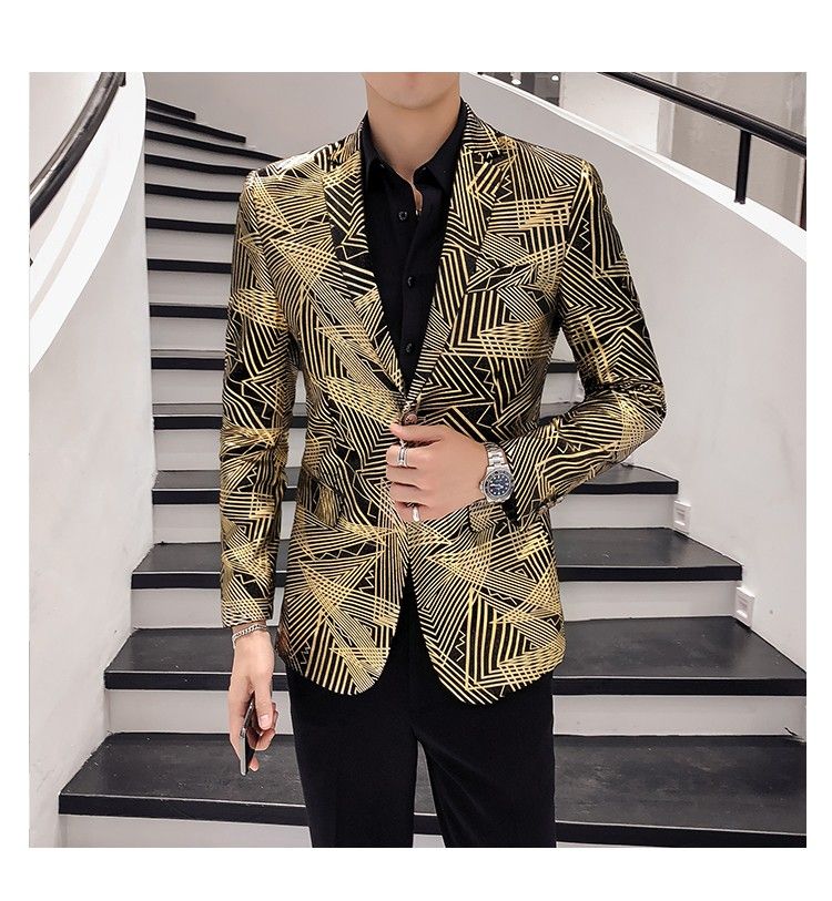 Mens gold sports jacket online