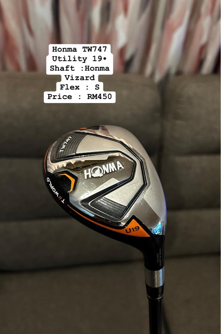 Golf Honma TW747 Utility 19•, Sports Equipment, Sports & Games