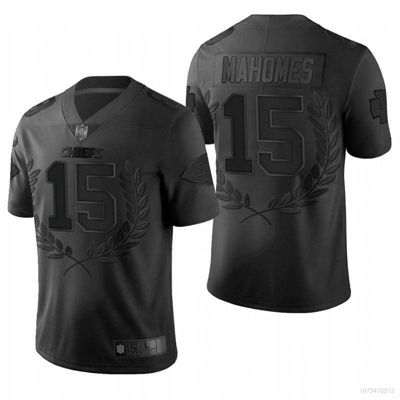 GR NFL Kansas City Chiefs Football Jersey Mahomes White Black T
