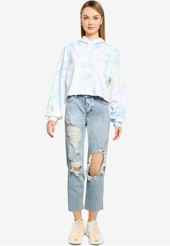 Hollister Pastel Tie Dye Hoodie Women s Fashion Tops Other Tops