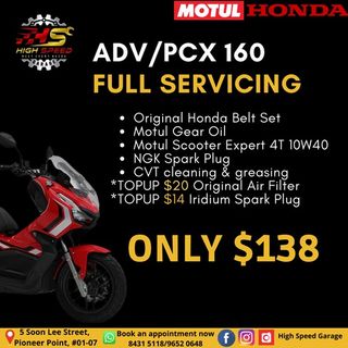 Packages for scooter full servicing Collection item 1