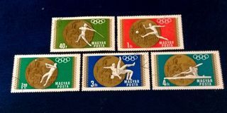 Hungary 1969 - Medal Wins of the Hungarian Olympic Team - Mexico City 5v. (used)