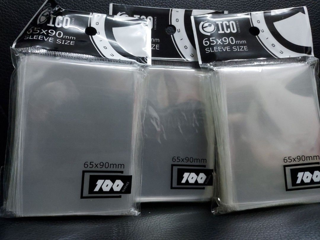 ico card sleeves Transparent 65 x 90 mm (100pcs)  MonsterGeek Board Game Store Protect your cards with Humongous Hoard Soft Sleevescrystal ICO 6590mm standard card sleeve,