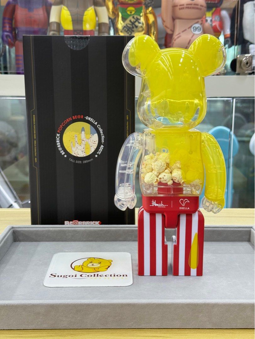 In Stock] BE@RBRICK x Popcorn 400% bearbrick pop corn, Hobbies 