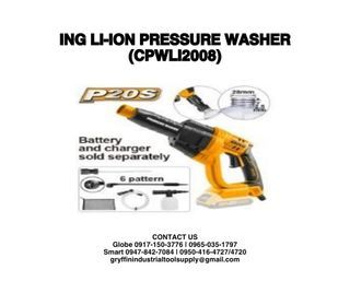 ING LI-ION PRESSURE WASHER (CPWLI2008)