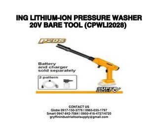 ING LITHIUM-ION PRESSURE WASHER 20V BARE TOOL (CPWLI2028)
