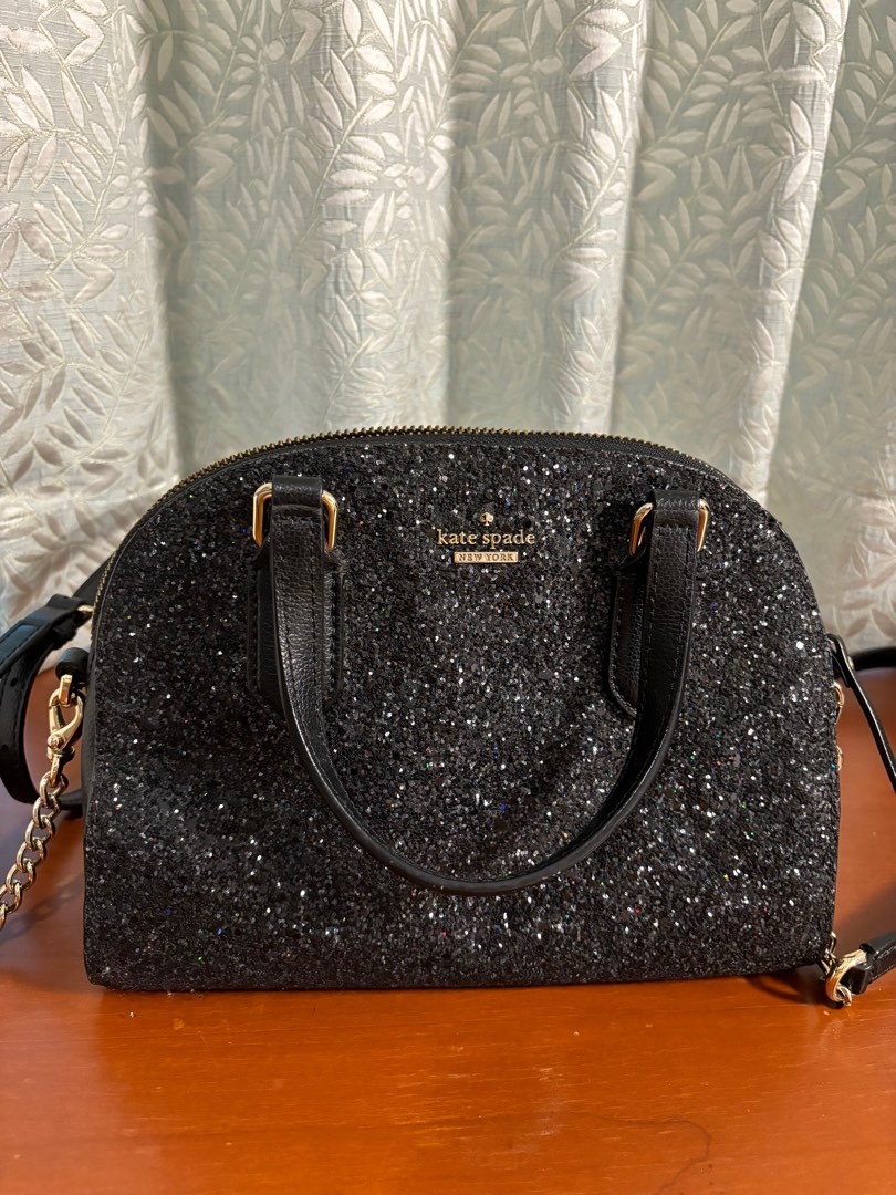 Kate spade Mini Reiley Laurel Way Glitter Satchel crossbody bag