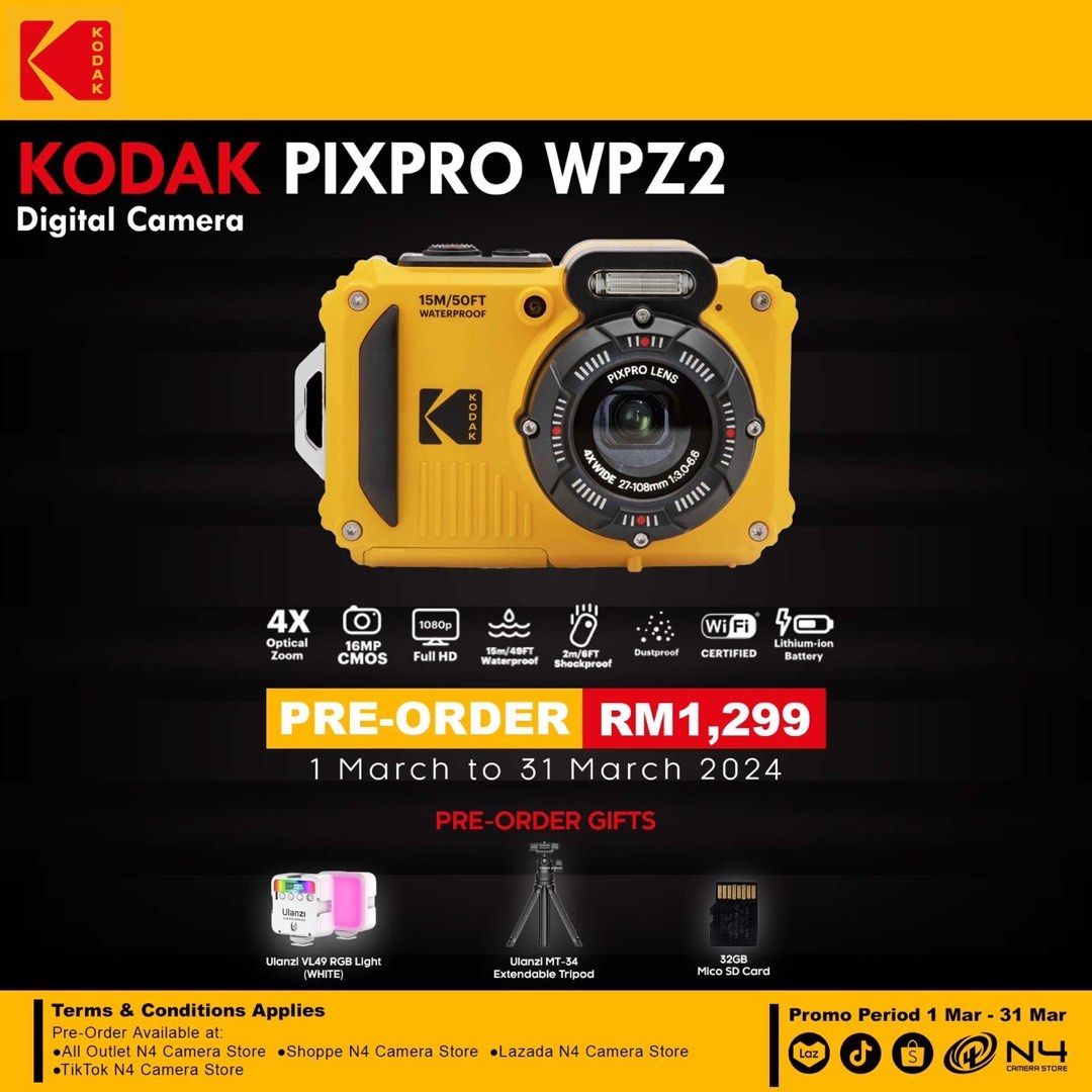 Kodak PixPro Fz55, Photography, Cameras on Carousell
