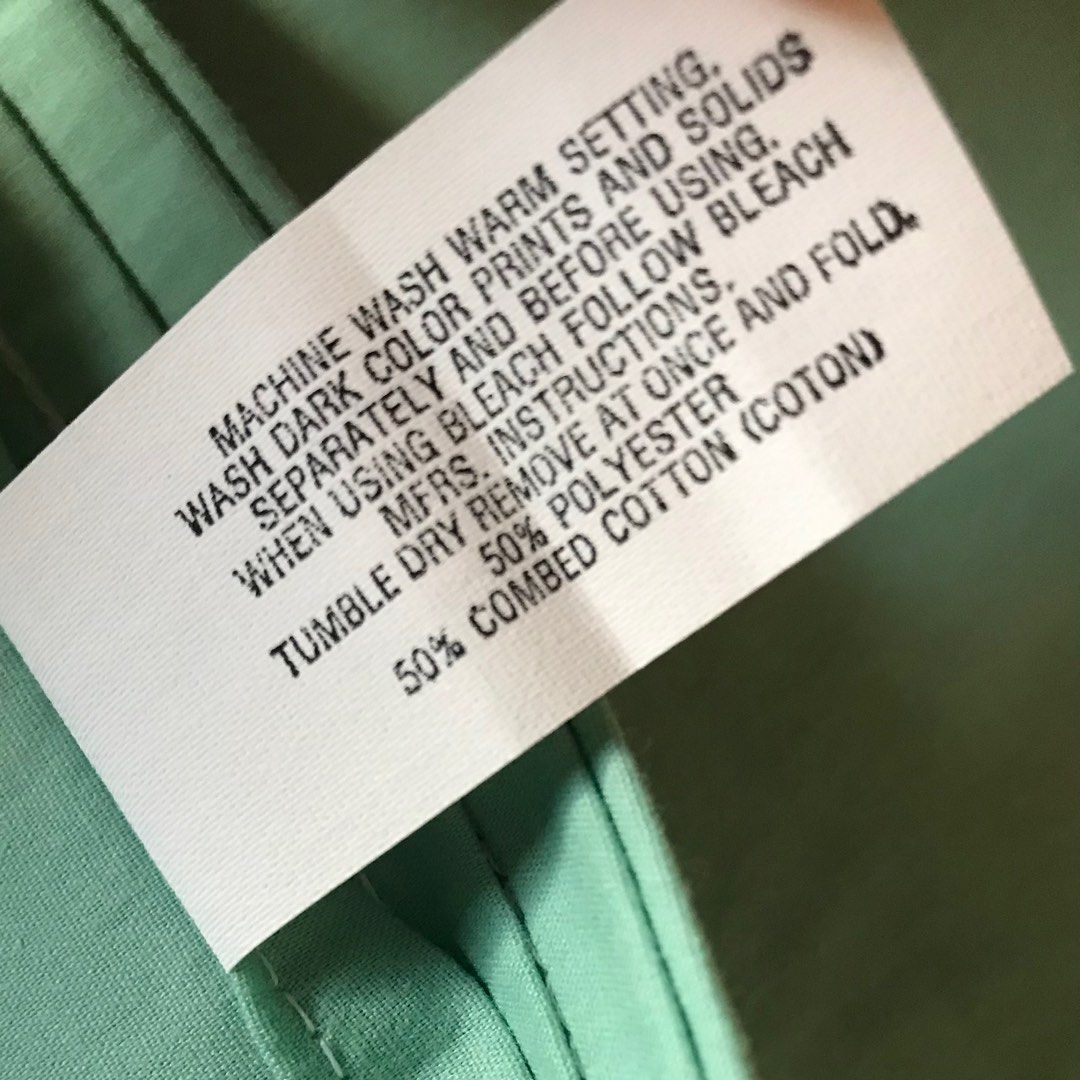 Lady Pepperell Full / Double Flat Percale Bedsheet in Tiffany Blue (Category: Bedding & Towels) located in Manila. Submitted by shop_sarisari (Listing ID 1289093362, Image 3). Description: brand new but old from storage. color is much darker in actual. (bright tiffany blue) made in u.s.a MOP: GCash or BPI bank transfer only..