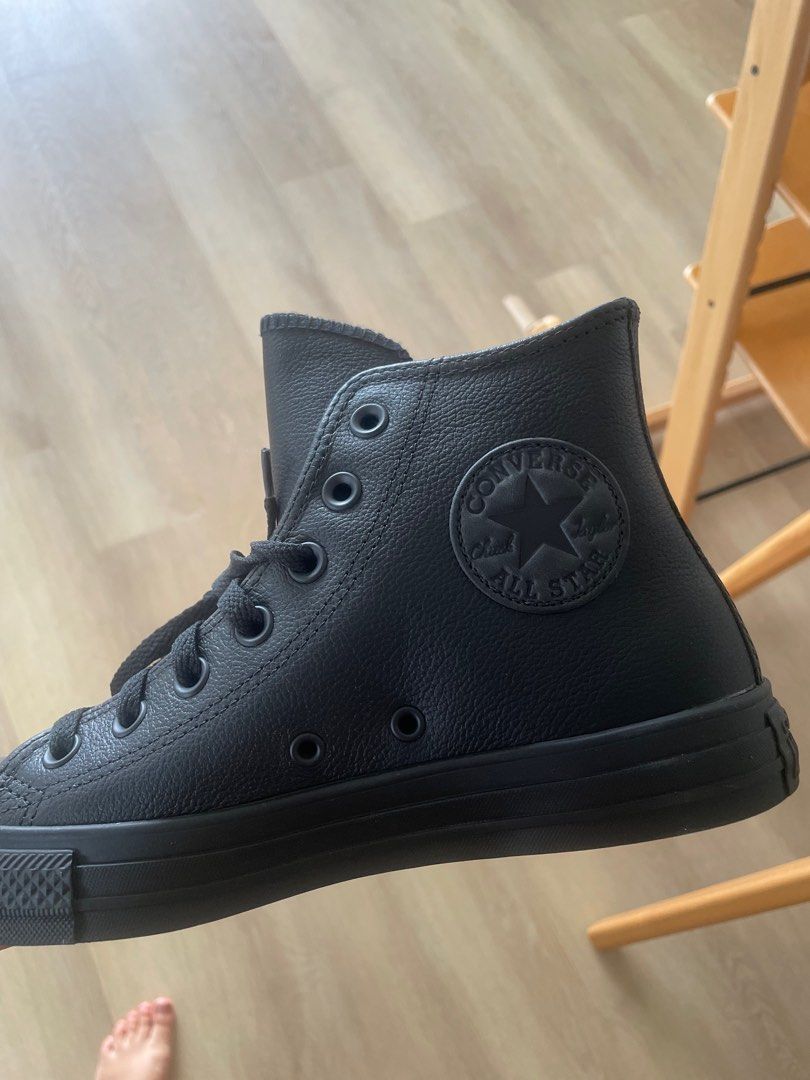 Leather converse