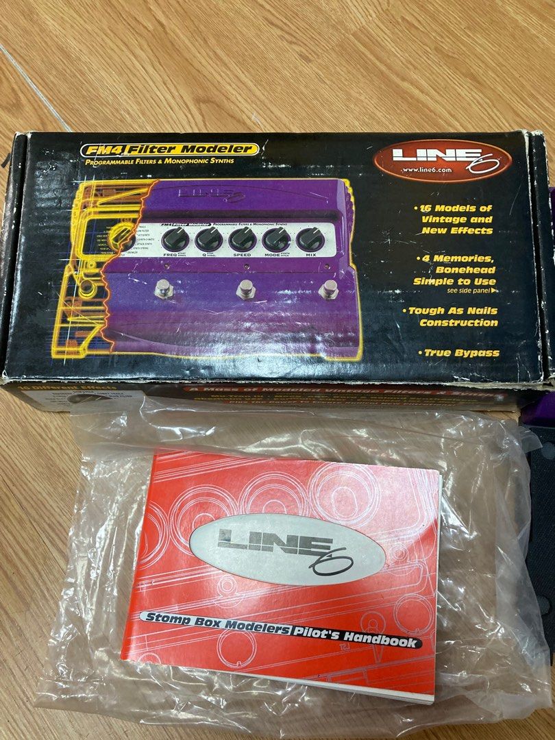 Line6 FM4 Filter pedal連盒，火牛。Guitar Effect Pedal, 興趣及遊戲