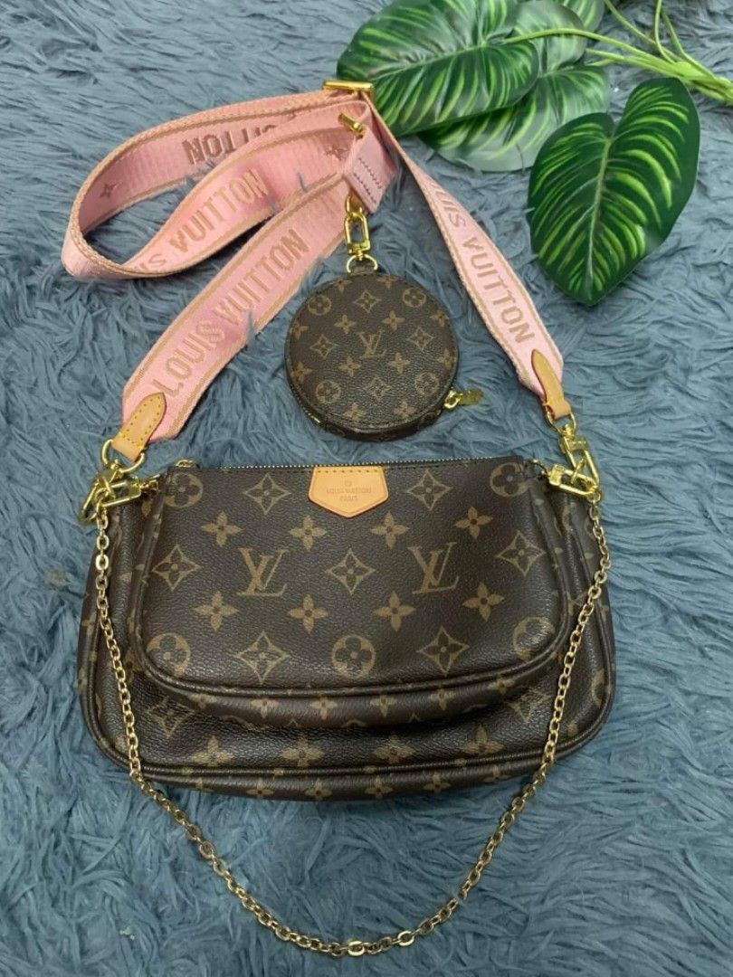 Pink lv crossbody deals