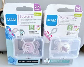 MAM PERFECT START SOOTHER 0-2 2PCS PINK