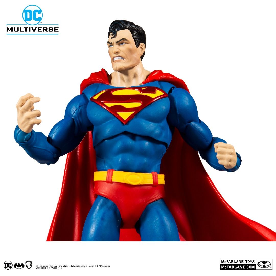 McFarlane DC Multiverse Batman Earth-1 and Superman (Category: Figurines & Statues) located in Manila. Submitted by ninja_kid (Listing ID 1289107401, Image 3). Description: Showcases the menacing mashup of Superman based on the DC Rebirth Comic and The Devastator from the comic book story arc Dark Nights: Metal Figures designed with Ultra Articulation with up to 22 moving parts for full range of posing and play Superman is featured with a fierce 